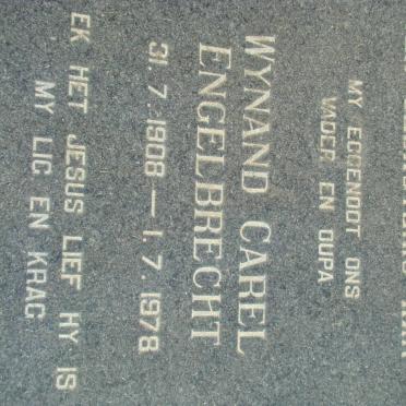 ENGELBRECHT Wynand Carel 1908-1978