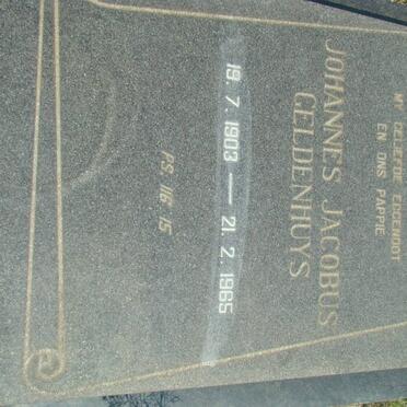 GELDENHUYS Johannes Jacobus 1903-1965