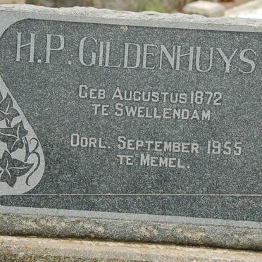 GILDENHUYS H.P. 1872-1955