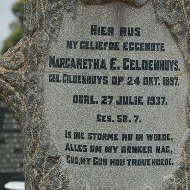 GELDENHUYS Margaretha E. nee GILDENHUYS 1897-1937