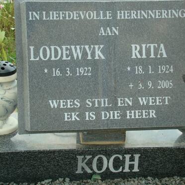 KOCH Lodewyk 1922- &amp; Rita 1924-2005