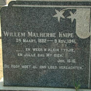 KNIPE Willem Malherbe 1882-1941