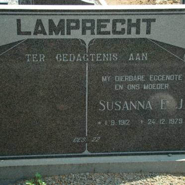 LAMPRECHT Susanna E.J. 1912-1979