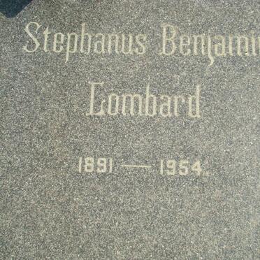 LOMBARD Stephanus Benjamin 1891-1954