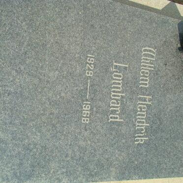 LOMBARD Willem Hendrik 1929-1966