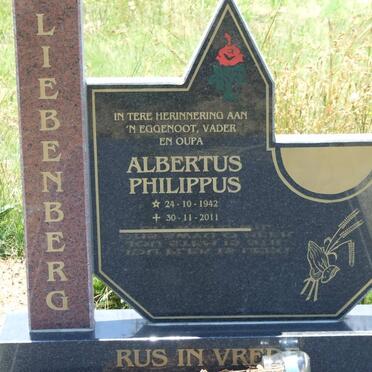 LIEBENBERG Albertus Philippus 1942-2011