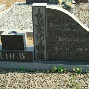 LOUW Johanna Alida 1918-1983