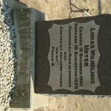 MEYER Lukas Wilhelmus 1861-1949