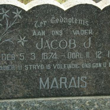 MARAIS Jacob J. 1874-1959