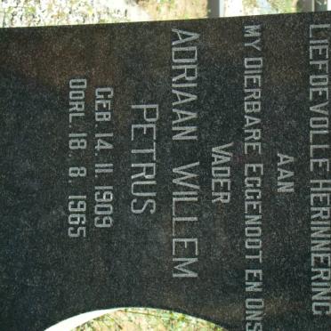 MEYER Adriaan Willem Petrus 1909-1965