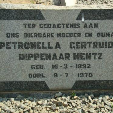 MENTZ Petronella Gertruida Dippenaar 1892-1970