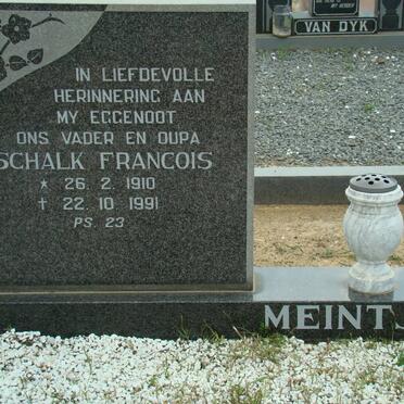 MEINTJES Schalk Francois 1910-1991