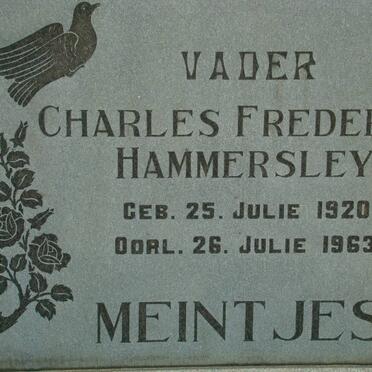 MEINTJES Frederick Hammersley 1920-1963