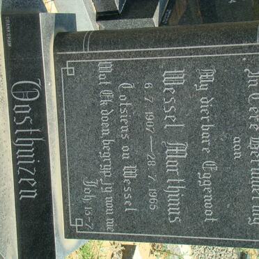 OOSTHUIZEN Wessel Marthinus 1907-1965