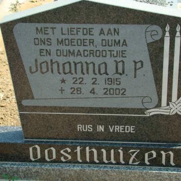 OOSTHUIZEN Johanna D.P. 1915-2002