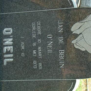 O'NEIL Jan de Bruin 1931-1973
