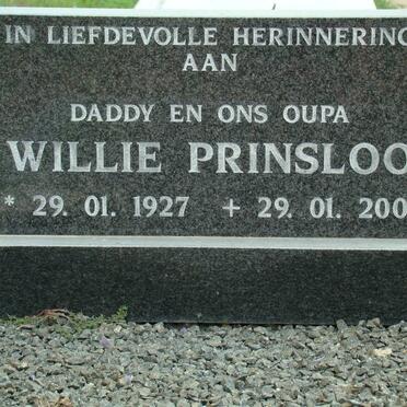 PRINSLOO Willie 1927-2001