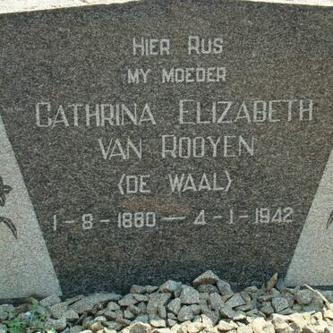ROOYEN Cathrina Elizabeth, van nee DE WAAL 1880-1942