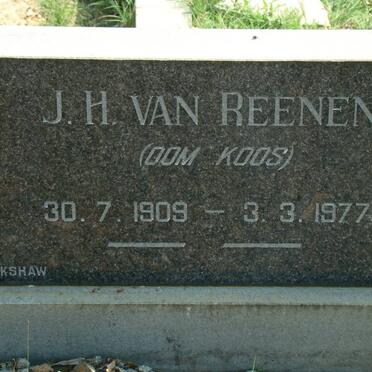 REENEN J.H., van 1909-1977