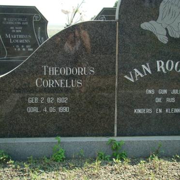 ROOYEN Theodorus Cornelus, van 1902-1990