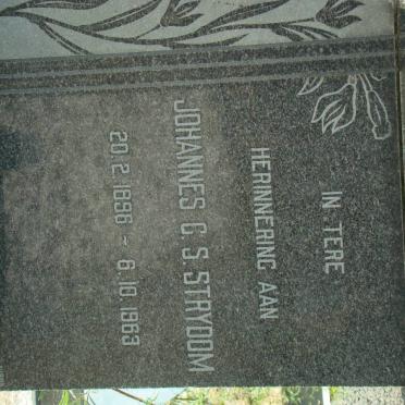 STRYDOM Johannes G.S. 1896-1963