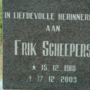 SCHEEPERS Frik 1918-2003