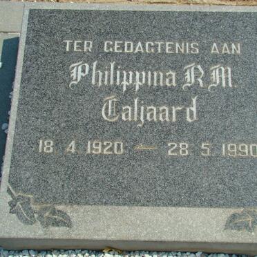 TALJAARD Philippina R.M. 1920-1990
