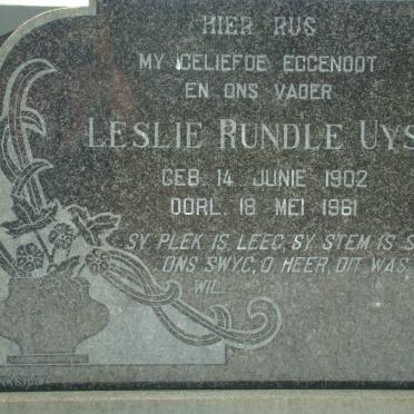 UYS Leslie Rundle 1902-1961