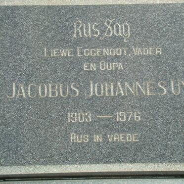 UYS Jacobus Johannes 1903-1976