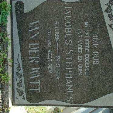 WATT Jacobus Stephanus, van der 1894-1964