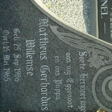 WILLEMSE Mattheus Gerhardus 1906-1965