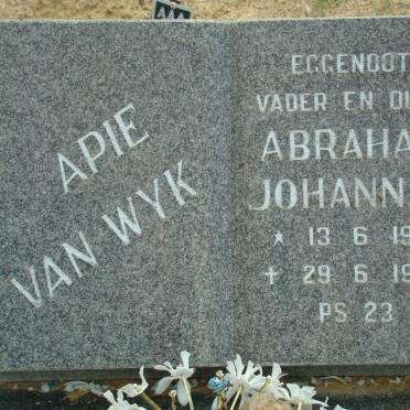 WYK Abraham Johannes, van 1919-1990