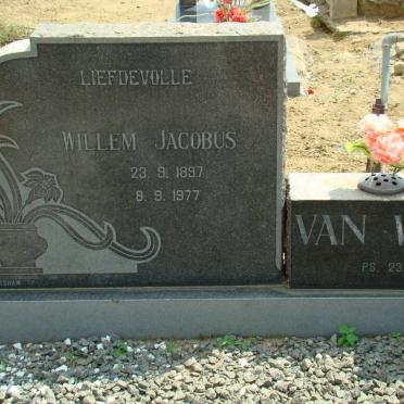 WYK Willem Jacobus, van 1897-1977