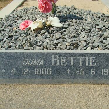 ? Bettie 1886-1984