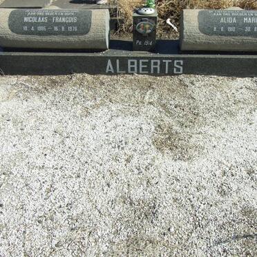 ALBERTS Nicolaas Francois 1905-1976 &amp; Alida Maria 1910-1986