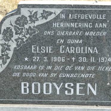 BOOYSEN Hermanus Gerhardus 1898-1969 &amp; Elsie Carolina 1906-1974