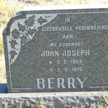 BERRY John Joseph 1904-1970