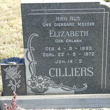 CILLIERS Elizabeth nee ERLANK 1893-1972