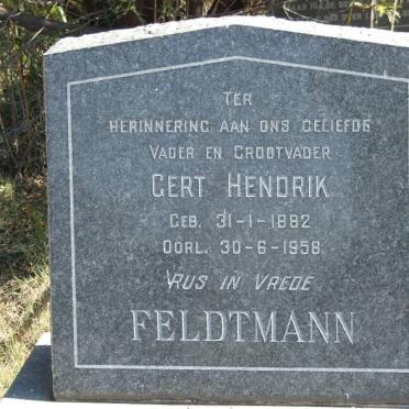 FELDTMANN Gert Hendrik 1882-1958 &amp; Elizabeth Johanna Jacoba 1902-1950