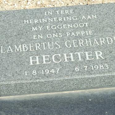 HECHTER Lambertus Gerhardus 1947-1983