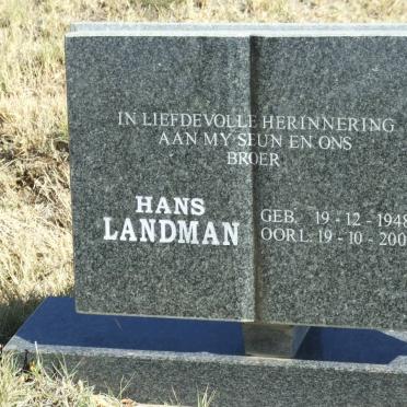 LANDMAN Hans 1948-2008