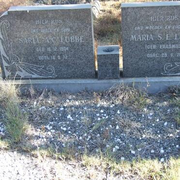 LUBBE Sarel A.C. 1904-1972 &amp; Maria S.E. ERASMUS -1971