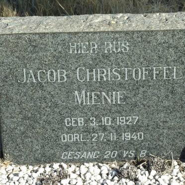 MIENIE Jacob Christoffel 1927-1940