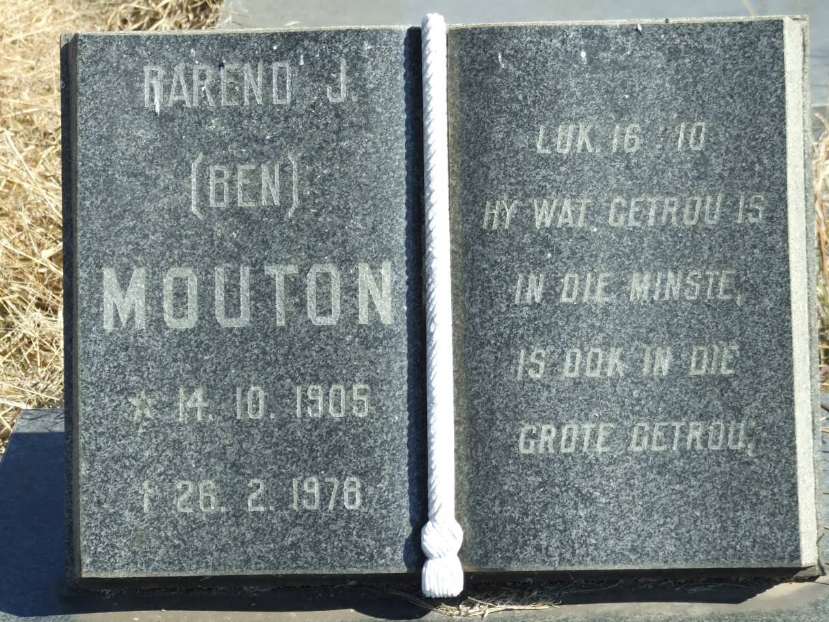 MOUTON Barend J. 1905-1978