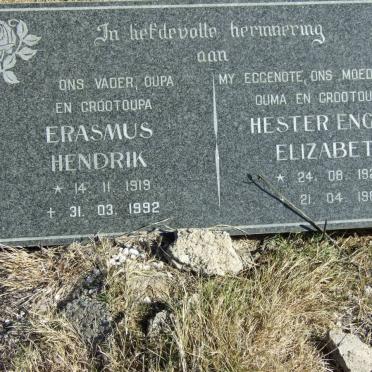 ? Erasmus Hendrik 1919-1992 &amp; Hester Engela Elizabeth 1928-1988