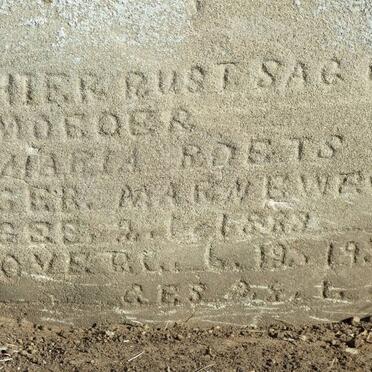 ROETS Maria nee MARNEWECK 1888-1934