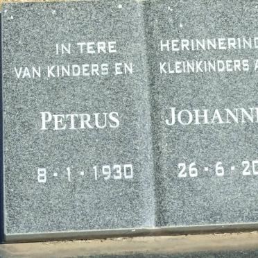 RENSBURG Petrus Johannes, Janse van 1930-2006 &amp; Dorothea Petronella BIERMAN 1932-1986