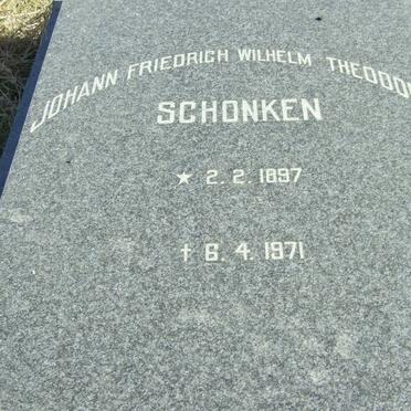 SCHONKEN Johann Friedrich Wilhelm Theodore 1897-1971