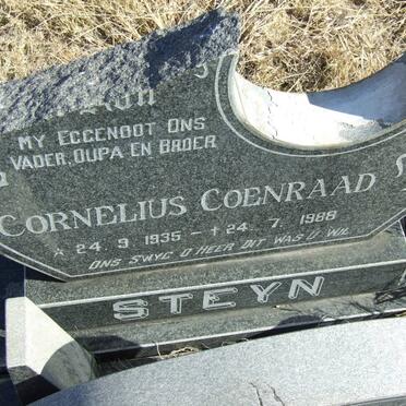 STEYN Cornelius Coenraad 1935-1988