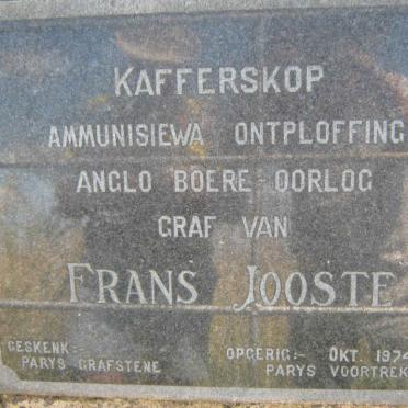 Free State, PARYS district, Parys, Rosettenville 343, single grave